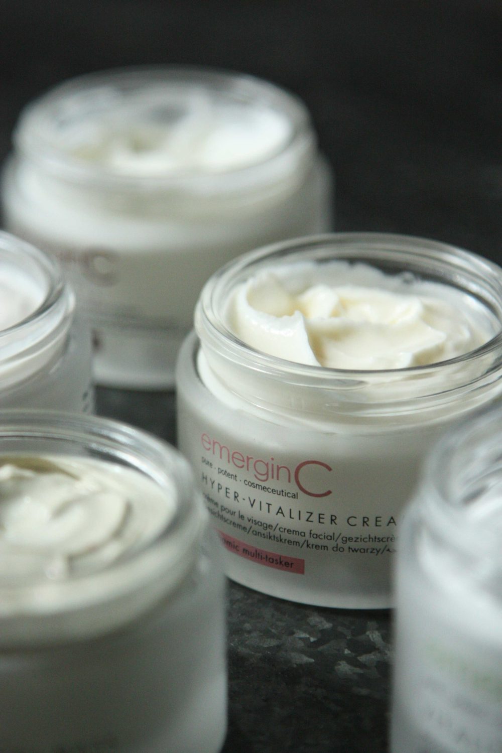 Alle cremes van emerginC met focus op Hyper-Vitalizer cream